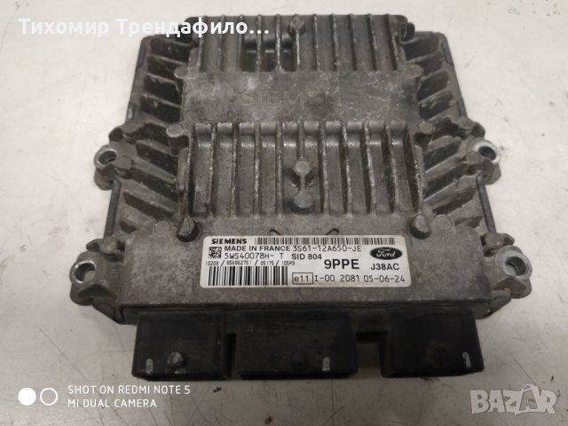 ECU Ford fiesta 2005, 3S61-12A650-JE 5WS40078H-T SID 804 , 3s61 12a650 je, 5ws40078h t, sid804, j38a, снимка 2 - Части - 42229313