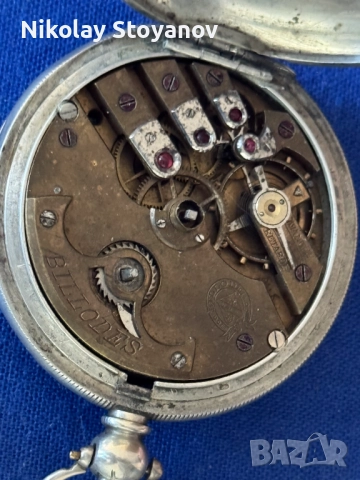 Турски Джобен Часовник - сребърен., снимка 4 - Антикварни и старинни предмети - 52927909