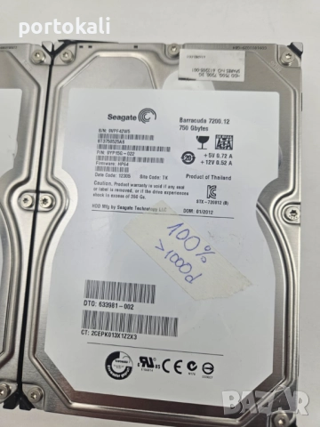 +Гаранция! 750GB PC Хард твърд диск HDD 3.5" инча за компютър, снимка 2 - Твърди дискове - 52496992