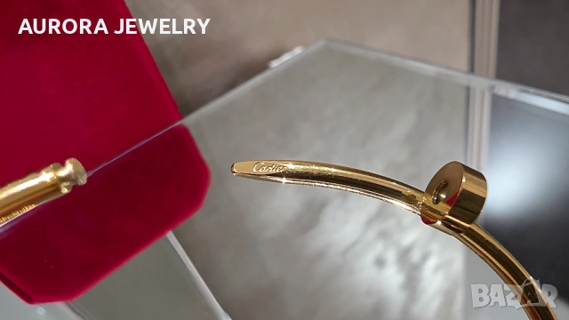 CARTIER Nail Gold Juste un Clou Small Model Унисекс Гривна Пирон, снимка 8 - Гривни - 53169829