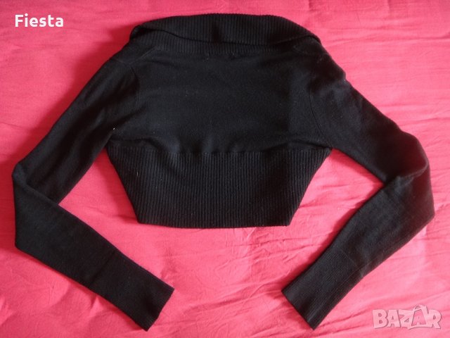 Къса черна жилетка Amisu, снимка 6 - Жилетки - 31104135