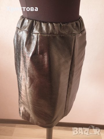 Актуална лачена пола в черно - 12,00лв., снимка 7 - Поли - 29314685