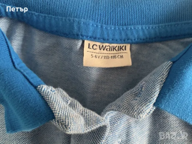 Детска синя блузка LC Waikiki, 5-6 годинки, снимка 2 - Детски Блузи и туники - 50373918
