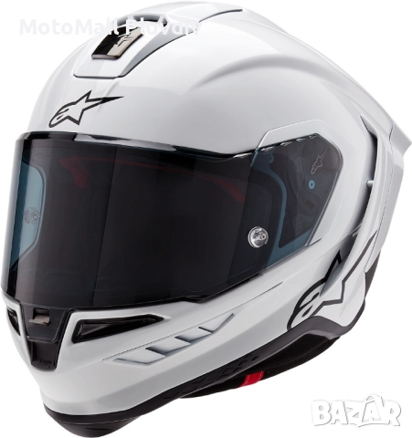 Каска ALPINESTARS Supertech R10 White/Flat Black, снимка 2 - Аксесоари и консумативи - 51614092