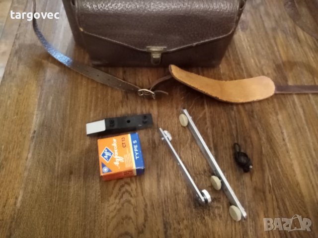 естествена кожа Фотографска чанта плюс принадлежности