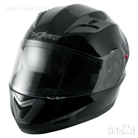 Шлем за мотор A-PRO BADGE BLACK, снимка 3 - Аксесоари и консумативи - 35432809