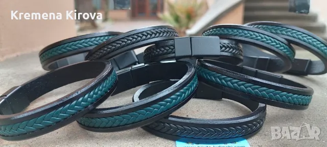 Мъжки гривни от есстествена кожа. Бижута Луди гъби.