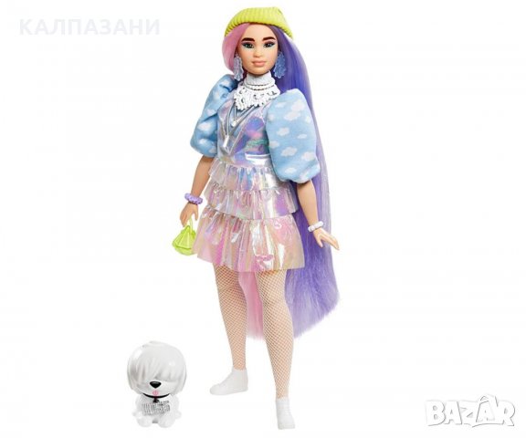 Кукла BARBIE - Екстра мода, с двуцветна коса GVR05, снимка 2 - Кукли - 34935145
