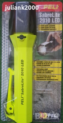 Peli 2010 SabreLite LED Flashlight, жълт, снимка 4 - Други спортове - 39044751