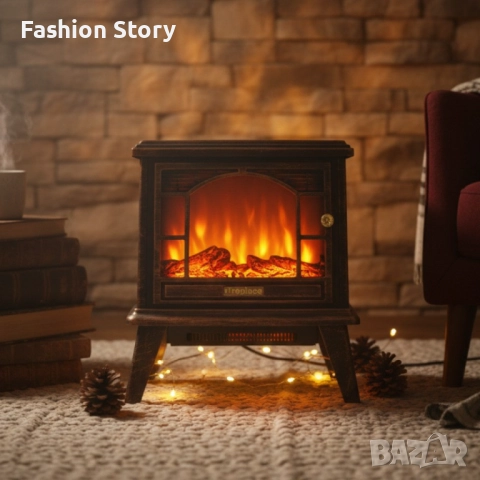 Ретро камина с ефект на пламък – уют и атмосфера навсякъде