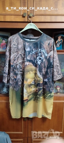 Чисто нова мъжка тениска с къс ръкав голям размер 5XL 