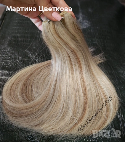 100 % Естествена славянска коса, снимка 3 - Аксесоари за коса - 53113656