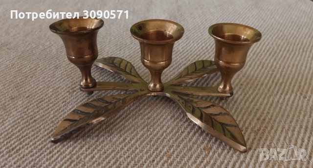 Бронзови и дървени свещници, снимка 7 - Декорация за дома - 52678963