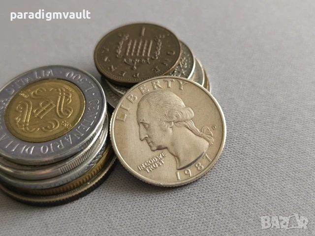 Монета - САЩ - 1/4 (четвърт) долар | 1987г., снимка 2 - Нумизматика и бонистика - 53301779