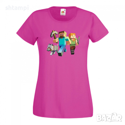 Дамска тениска Minecraft 1 майнкрафт Minecraft,Игра,Забавление,подарък,Изненада,Рожден Ден., снимка 10 - Тениски - 36520755