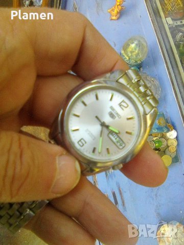 Японски ръчен автоматичен часовник Сейко - 5 -та серия 21 камъка, снимка 1 - Мъжки - 40415919