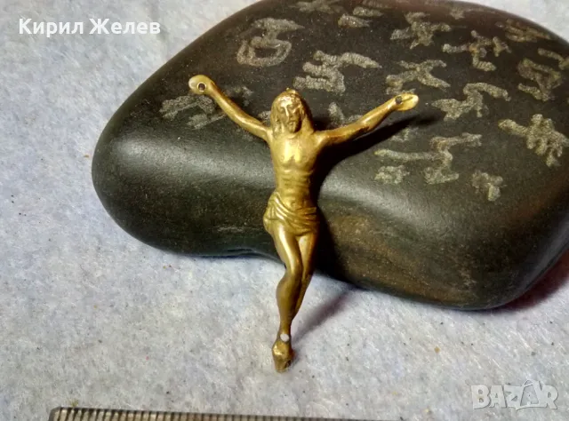 СТАРА БРОНЗОВА ФИГУРКА РАЗПЯТИЕ За ДЪРВЕНО / МЕТАЛНО КРЪСТЧЕ МАЙСТОРСКА ХУДОЖЕСТВЕНА ИЗРАБОТКА 48802, снимка 7 - Антикварни и старинни предмети - 48806286