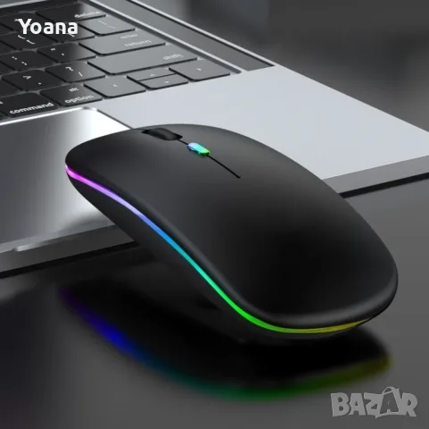 Безжична Bluetooth мишка в няколко цвята MS6 BT+2.4G Цвят: Бял , Черен, Розов!
