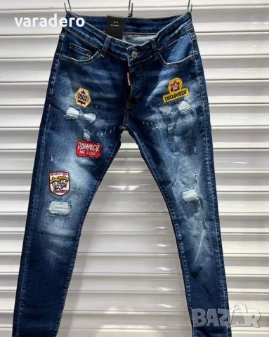 Мъжки дълги дънки висок клас Dsquared , снимка 4 - Дънки - 38502148