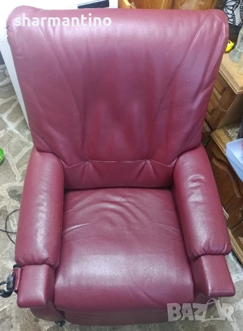 Кожен електрически фотьойл - 290 лв , снимка 4 - Столове - 50711345