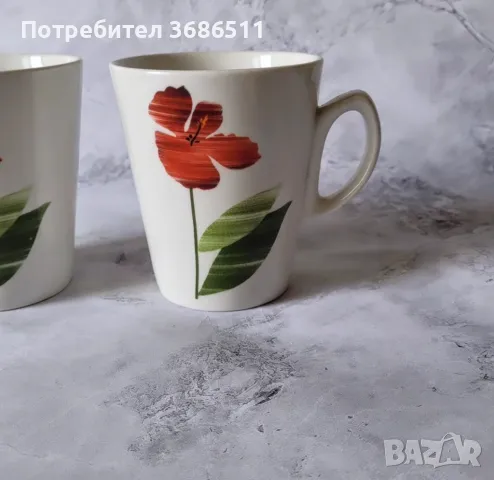 Две керамични чаши за кафе , снимка 3 - Чаши - 47400449
