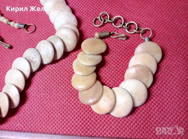 ЕТНО ЕРТ КОМПЛЕКТ ОГЪРЛИЦА и ГРИВНА от РОГ РЪЧНА МАЙСТОРСКА ИЗРАБОТКА 47328, снимка 6 - Бижутерийни комплекти - 47282843