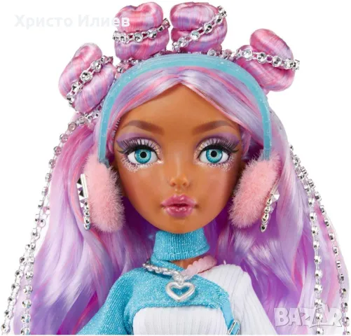 Русалка Кукла Mermaze Mermaidz с променящ се цвят на опашката и аксесоари, 34 см, снимка 4 - Кукли - 48245324