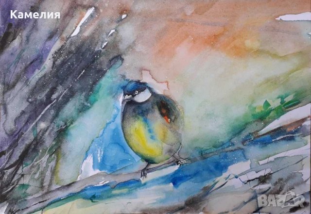 Картина "Горският синигер", снимка 1