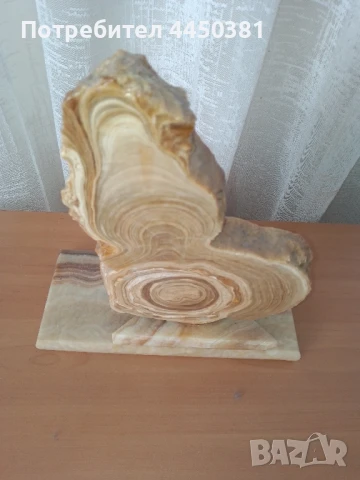 Старинна Декоративна скулптура от естествен камък – ОНИКС, снимка 8 - Антикварни и старинни предмети - 50564147