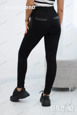 Дамски панталон с кант на джоба, снимка 3 - Панталони - 47910346