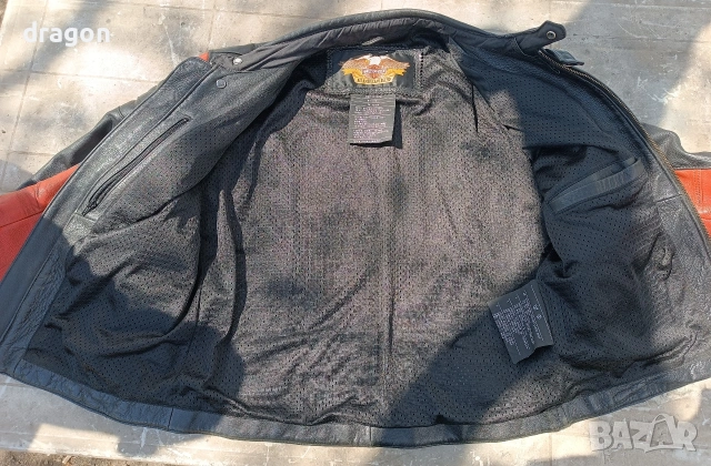 Кожено яке Harley Davidson M / Харлей Дейвидсън, снимка 2 - Якета - 54292735