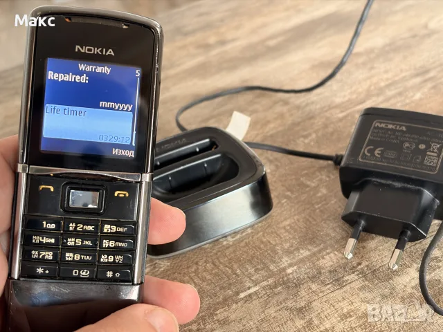Nokia 8800 Sirocco Black – пълен оригинал, Life timer 329 ч., снимка 6 - Nokia - 56530339