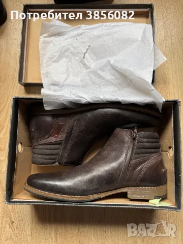 Оригинални обувки от естествена кожа 45 номер