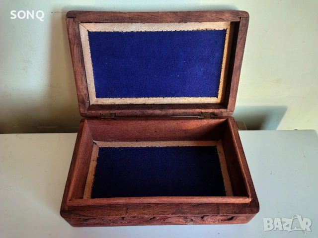 Красива Стара Дървена Кутия За Бижута,Дранкулки, снимка 3 - Антикварни и старинни предмети - 53144607