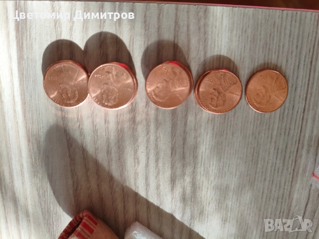 1 цент, 1 дайм, 5 цента САЩ различни години, снимка 5 - Нумизматика и бонистика - 52839163