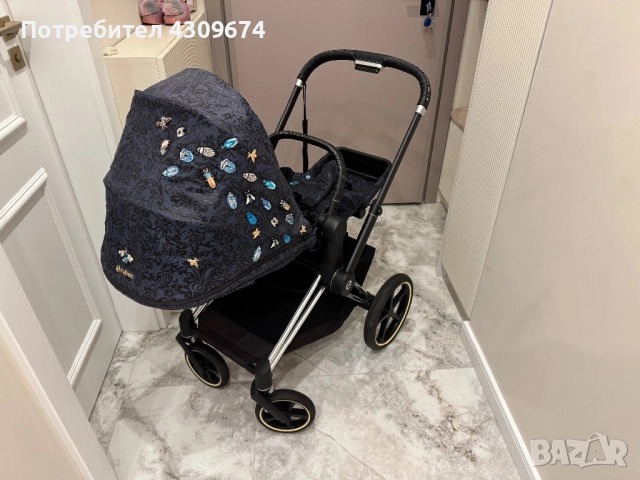 Количка cybex priam jewels of nature, снимка 5 - Детски колички - 52574178