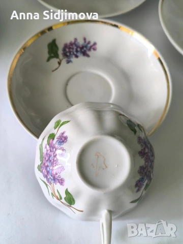 Руски порцелан Дулево сервиз за чай , снимка 6 - Сервизи - 53014764