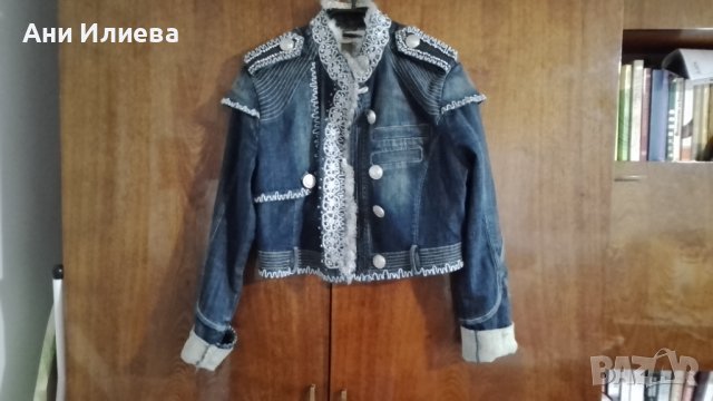 Екстравагантно дънково якенце , снимка 3 - Якета - 40696794