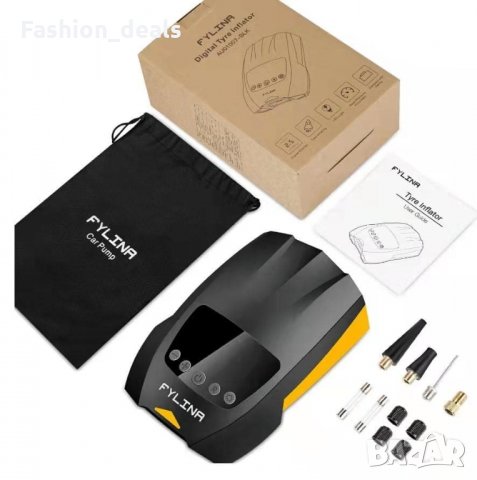 Нова Автомобилна помпа Портативен въздушен компресор Mанометър, снимка 7 - Аксесоари и консумативи - 34556380