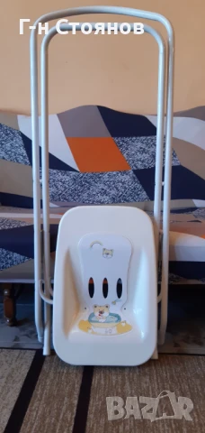Продавам детска вана за къпане със стойка и помощна подложка, снимка 6 - За банята - 51396711