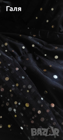 Дълга блестяща рокля с тюл размер 2-3ХЛ, снимка 5 - Рокли - 52197121
