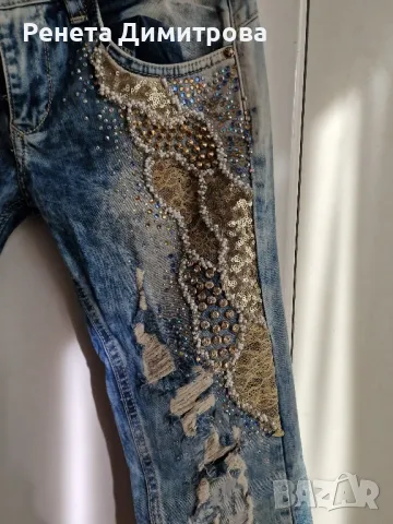 дамски дълги дънки , снимка 2 - Дънки - 50218182