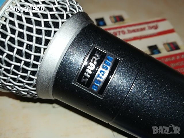 SHURE BETA58A BLUE-ПРОФИ МИКРОФОН БЕЗ БУТОН 3004231849, снимка 4 - Микрофони - 40538574