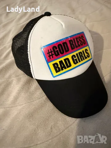 Шапка “God bless bad girls”