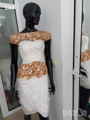 официална рокля за подписване или кръщене с пайети, снимка 2 - Рокли - 36954785