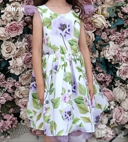 Страхотна детска рокля,122 размер , снимка 2 - Детски рокли и поли - 50759102