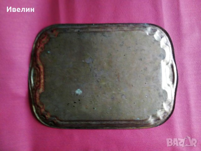стара бронзова табла,поднос, снимка 4 - Антикварни и старинни предмети - 29778558