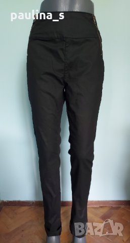 Изумителен панталон с кожен ефект "Only" / голям размер , снимка 2 - Панталони - 29856568