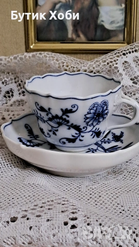 Магията на Майсен - ,,Син лук / Zwiebelmuster,,, снимка 4 - Антикварни и старинни предмети - 53957243