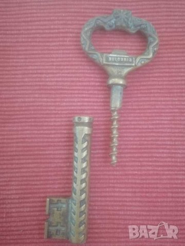 Месингов тирбушон ключ. , снимка 4 - Антикварни и старинни предмети - 31463405